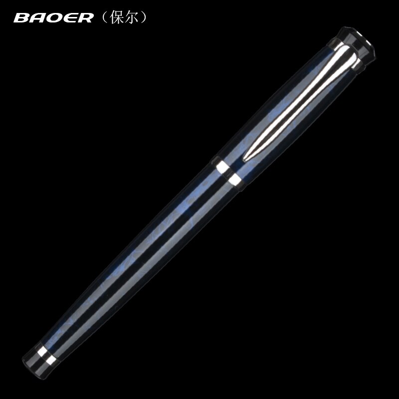 Baoer 508 schrijfpen met medium penpunt, luxe pennen, school, kantoor, metalen vulpen, caneta kantoorbenodigdhedenpen: W