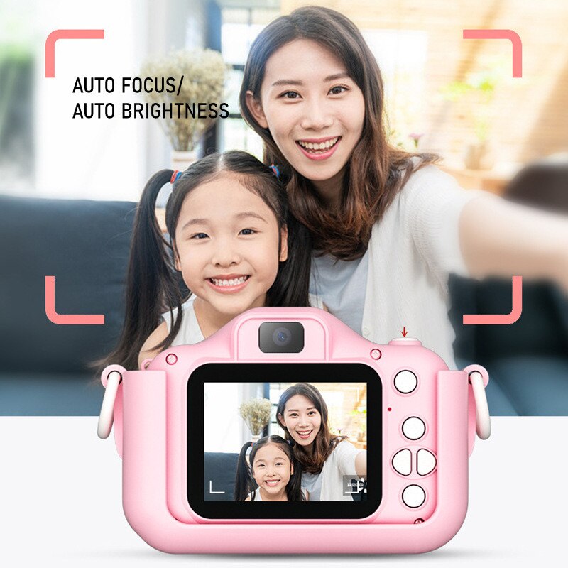 Appareil Photo jouet mignon pour enfants, d'anniversaire pour filles et garçons, appareil Photo numérique Portable à double objectif HD, Mini appareil Photo pour enfants