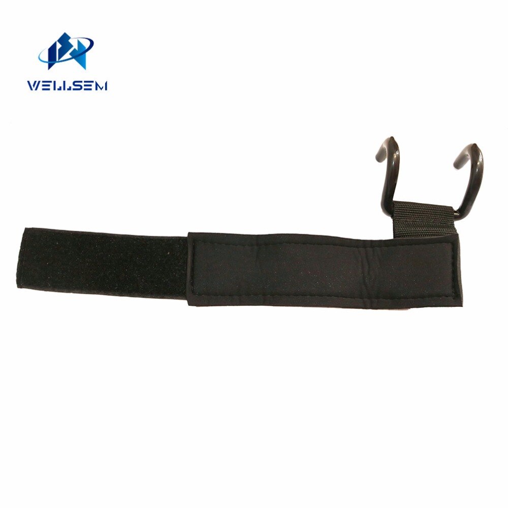 Correas de acero para levantamiento de pesas, agarres fuertes para entrenamiento de fuerza, gimnasio, Fitness, negro, soporte para muñeca