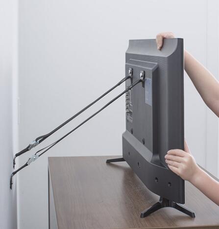 2pcs/lot Desktop Computer Anti-Tip Straps Office Desk Organizer Accessories