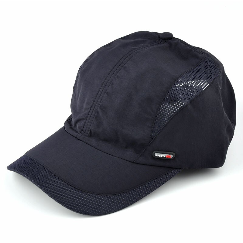 Unisex justerbare hatte udendørs sports solhat hurtigtørrende golfkapper: Blå