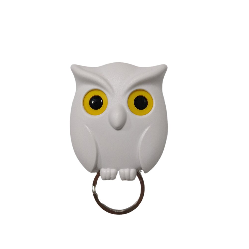 1PCS Night Owl Black White Brown Magnetic Wall Key Holder Magnets Keep Keychains Key Hanger Hook Hanging Key It Will Open Eyes: B