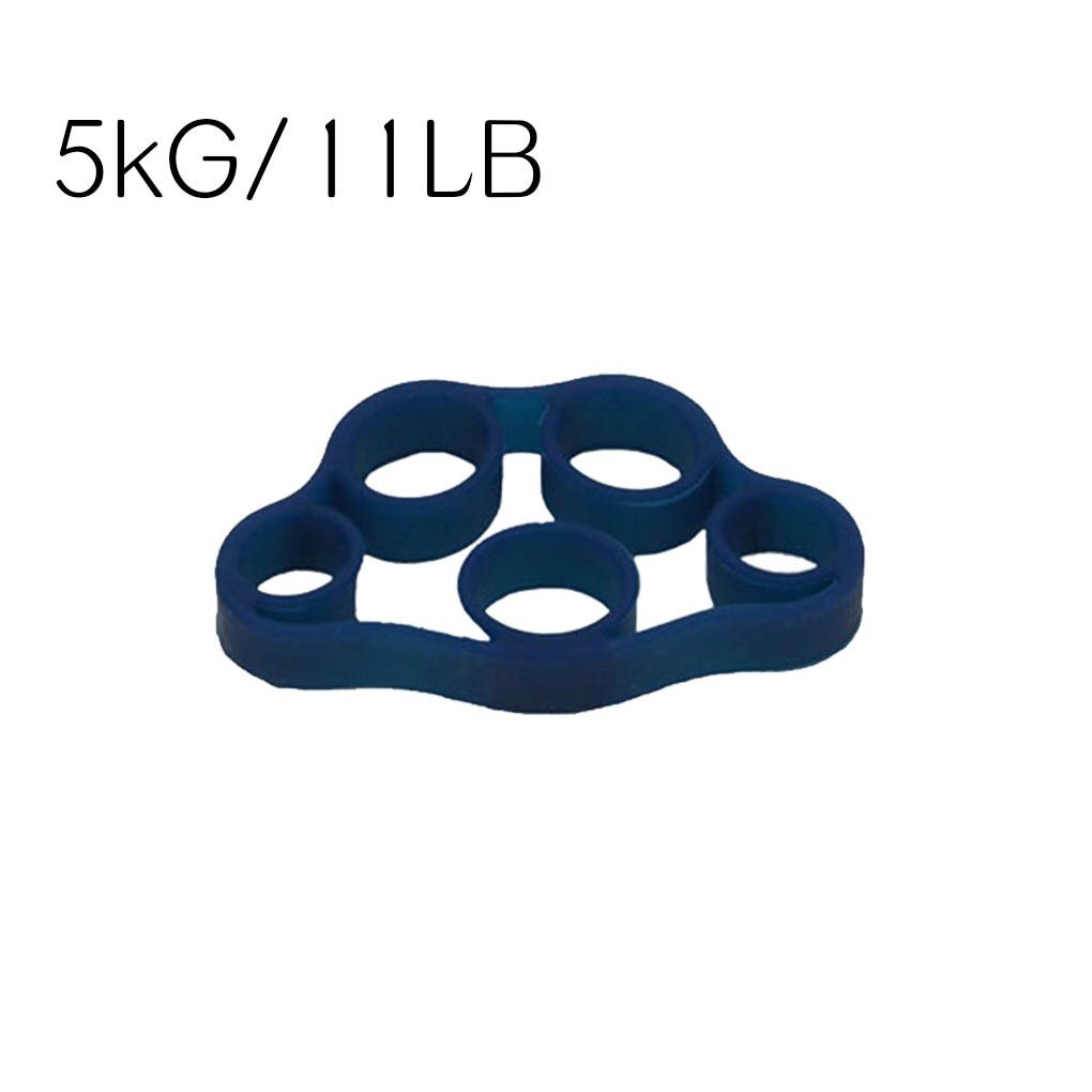 1Pc Finger Gripper Stretcher silicon finger Resistance Bands Hand Extensor Exercise Strength Trainer Set Fitness Equipment: Blue