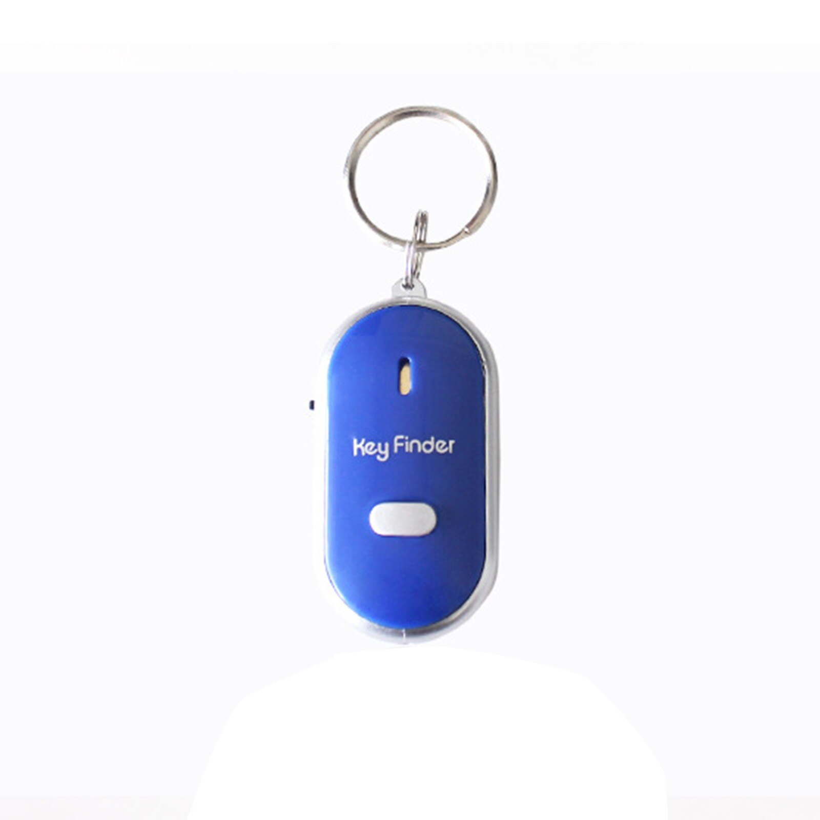 LED Key Finder Anti-Lost Locator Keychain Whistle Sound Control Locator Mini Portable Anti-lost Device Keychain: Blue 