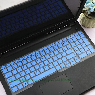 15.6 inc Silicone Laptop Keyboard Cover Protector Skin For Dell Latitude 5500 5501 5540 Precision 3540 3541: Blue