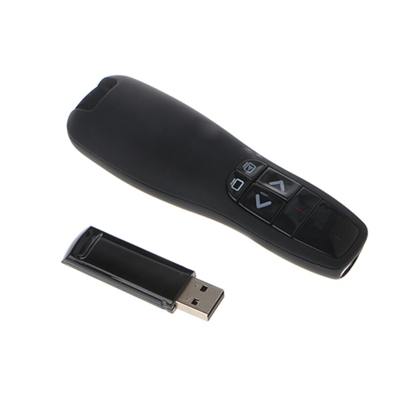 Sort 2.4 ghz til logitech wireless presenter  r400 med rød pegepen wa