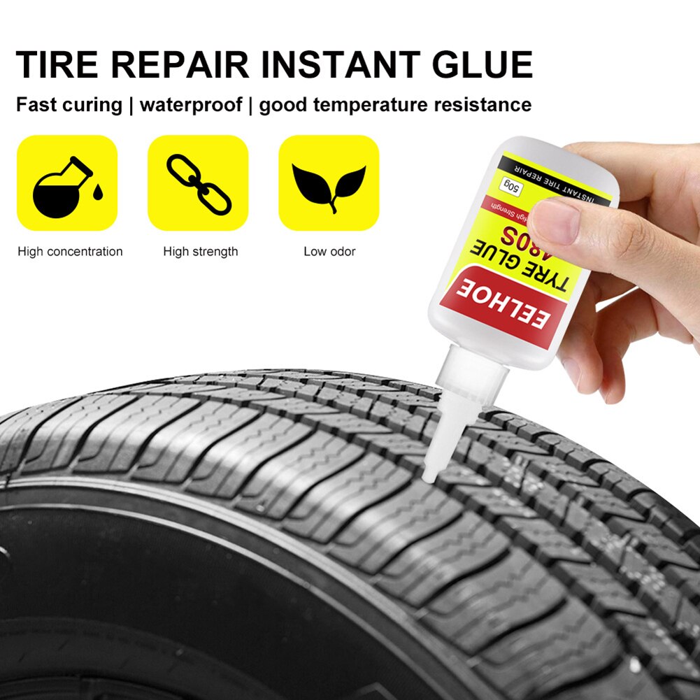 30g/50g Multi-Purpose Car Rubber Repair Tire Glue Tyre Shoes Repair Adhesive Gel Super Glue Sealer Window Seal Tire Repair Glue