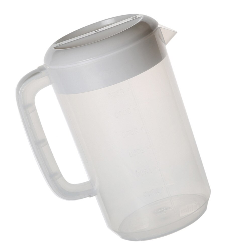 2500Ml Transparante Meten Werper Thee Pot Koud Water Ketel Voor Het Opslaan En Serveren Drank (Wit)