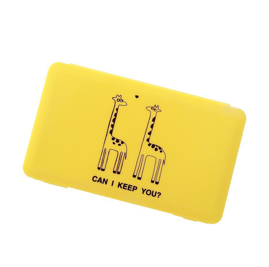 Plastic mask box cartoon pattern disposable mask storage box: Orange