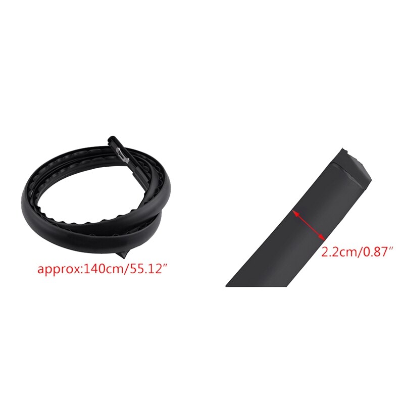 2 X Car Roof Moulding Trim Rubber Seal For Honda Civic