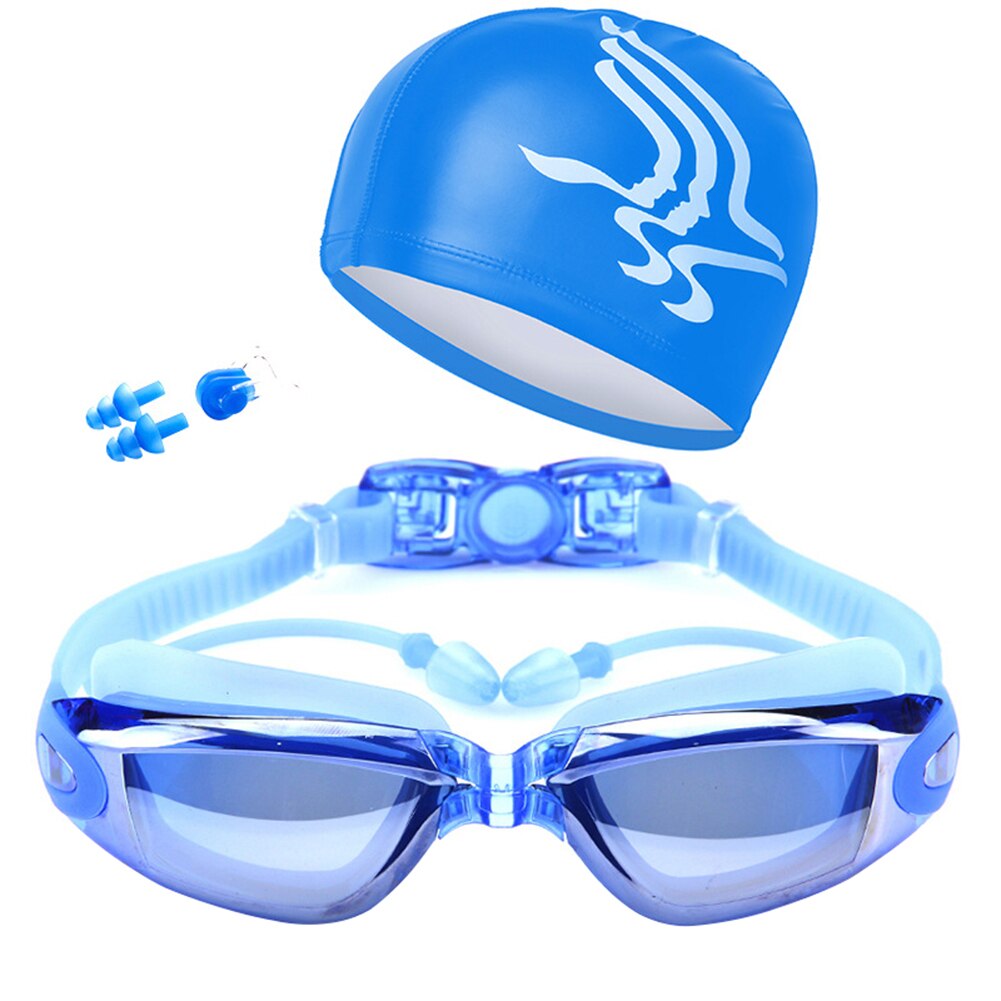 Swimming Goggles Women Men Swim Goggles Waterproof Suit HD Anti-Fog 100% UV Adjustable Prescription Glasses For Pools