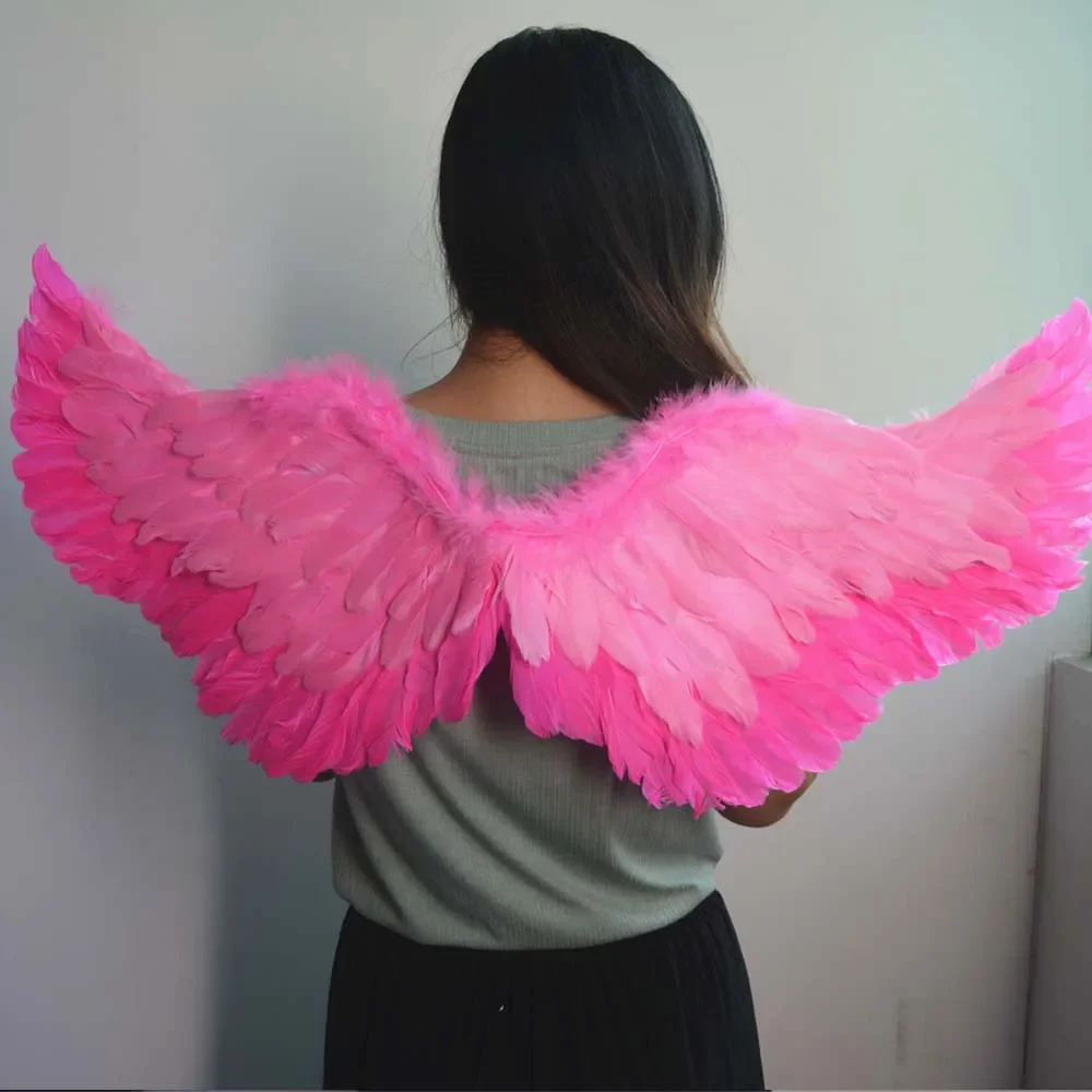 Princess Women Kids LED Glow Light Angel Feather Wing Fairy Girls Props Party Costume Wedding Decoration Christmas Halloween