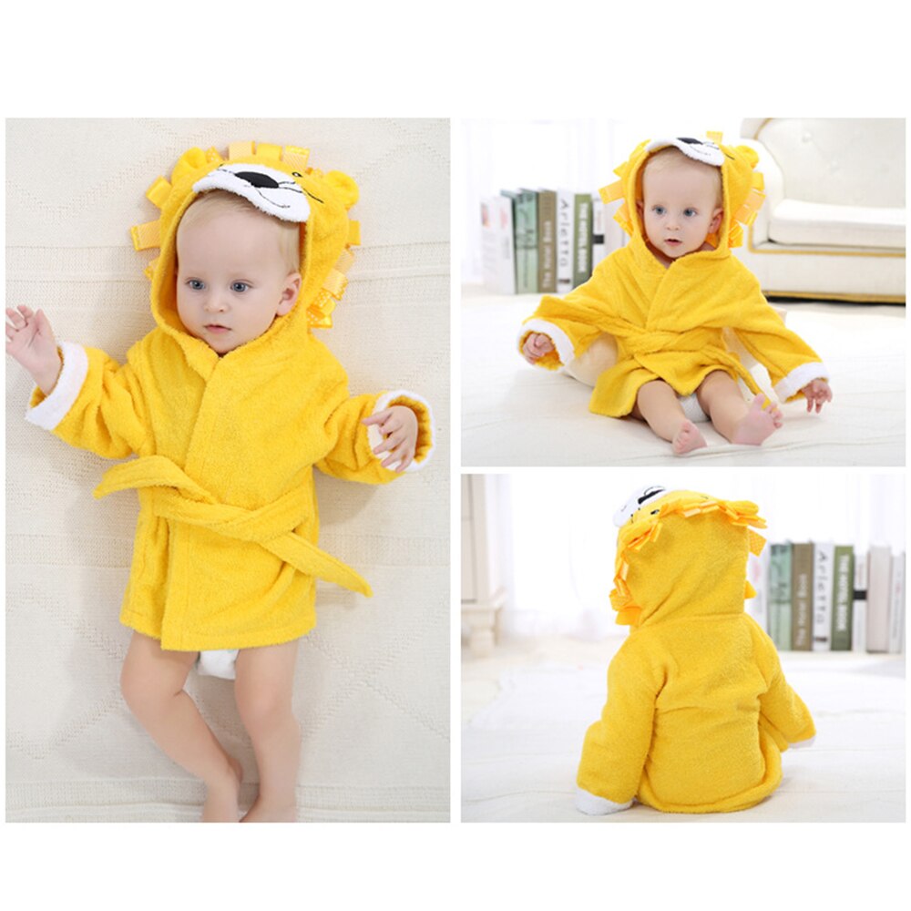 Toalla de baño para bebé, albornoz de verano con capa de algodón, toallas para bebé recién nacido, bonito de Animal, capa con capucha, Toalla de baño 0-1 año