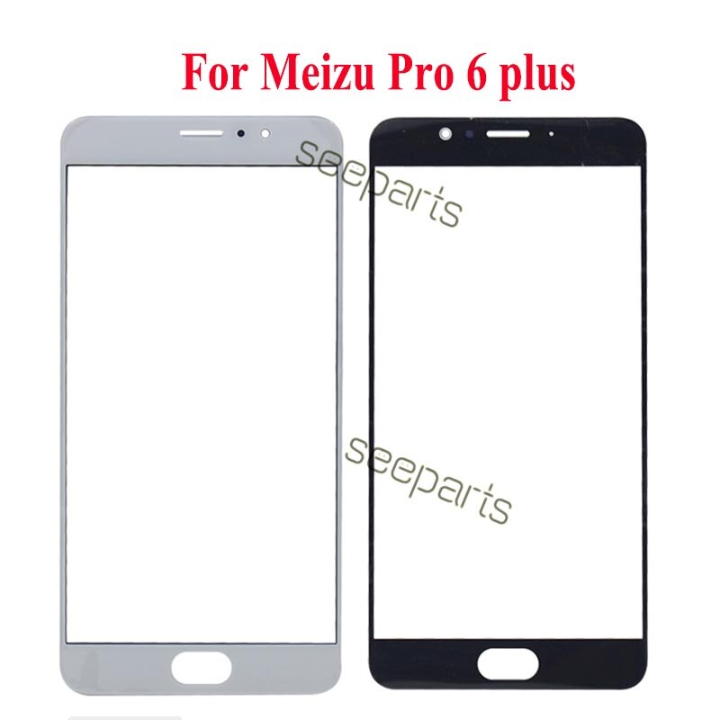 Meizu pro 5 lente de cristal exterior meizu pro 7 Plus cristal frontal meizu pro 6 Plus Panel de pantalla piezas de repuesto meizu pro 7 cristal frontal