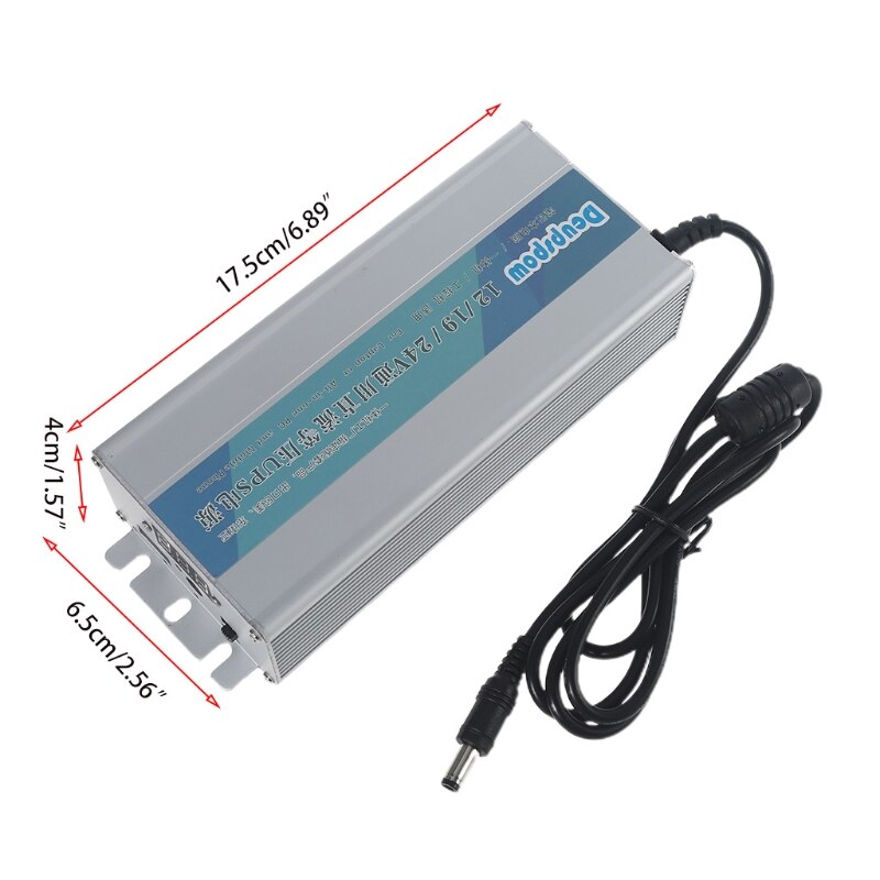 UPS Uninterrupted Power Supply 15000mAh 55Wh with DC 5V/12V/19V/24V Output for Wireless Router Laptop PC Smartphone