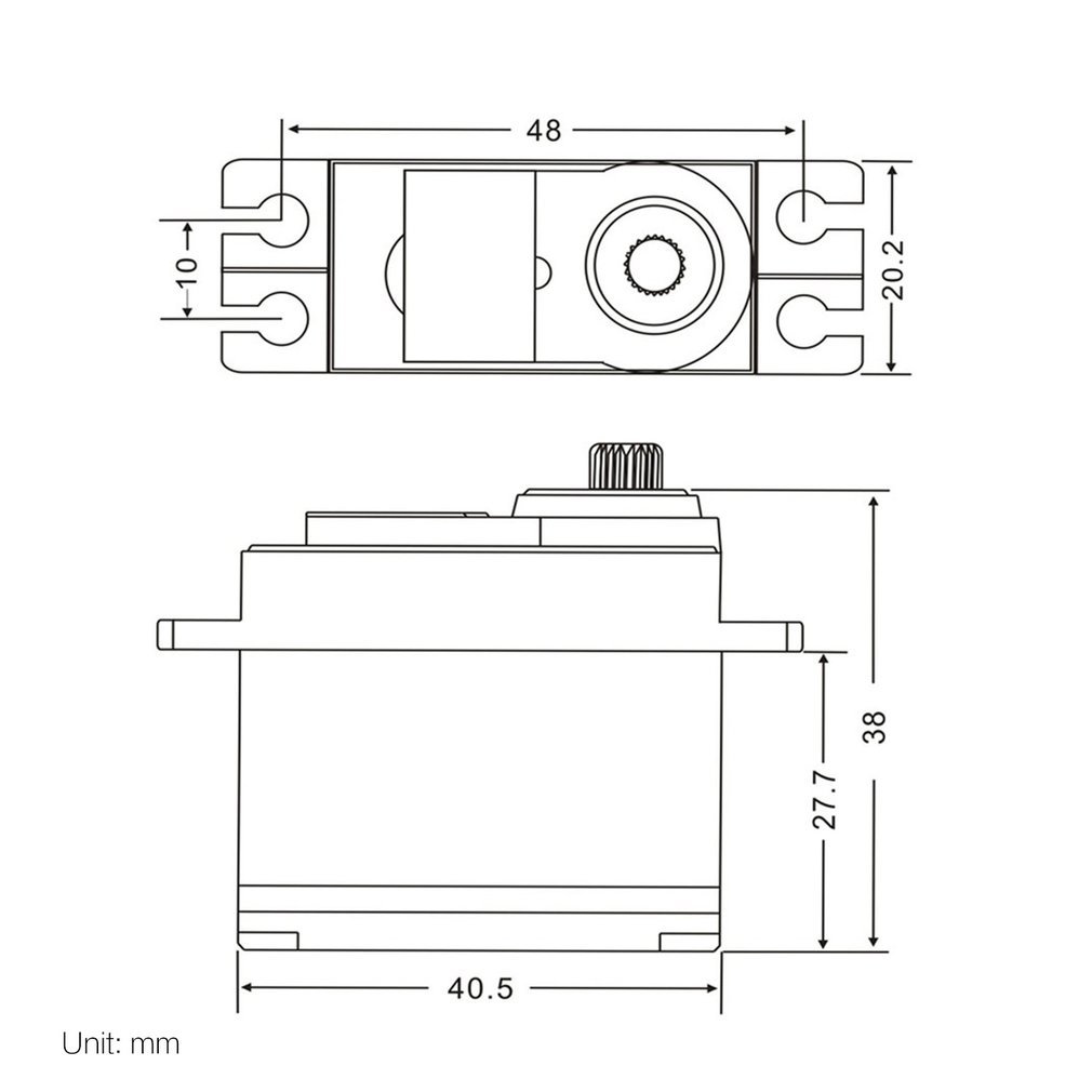 Servo de vitesse en métal 4.8-6V pour 1/10 Wltoys 10428-B2 10428-B 10428-C2 RC voiture camion modèle accessoires de pièce de direction