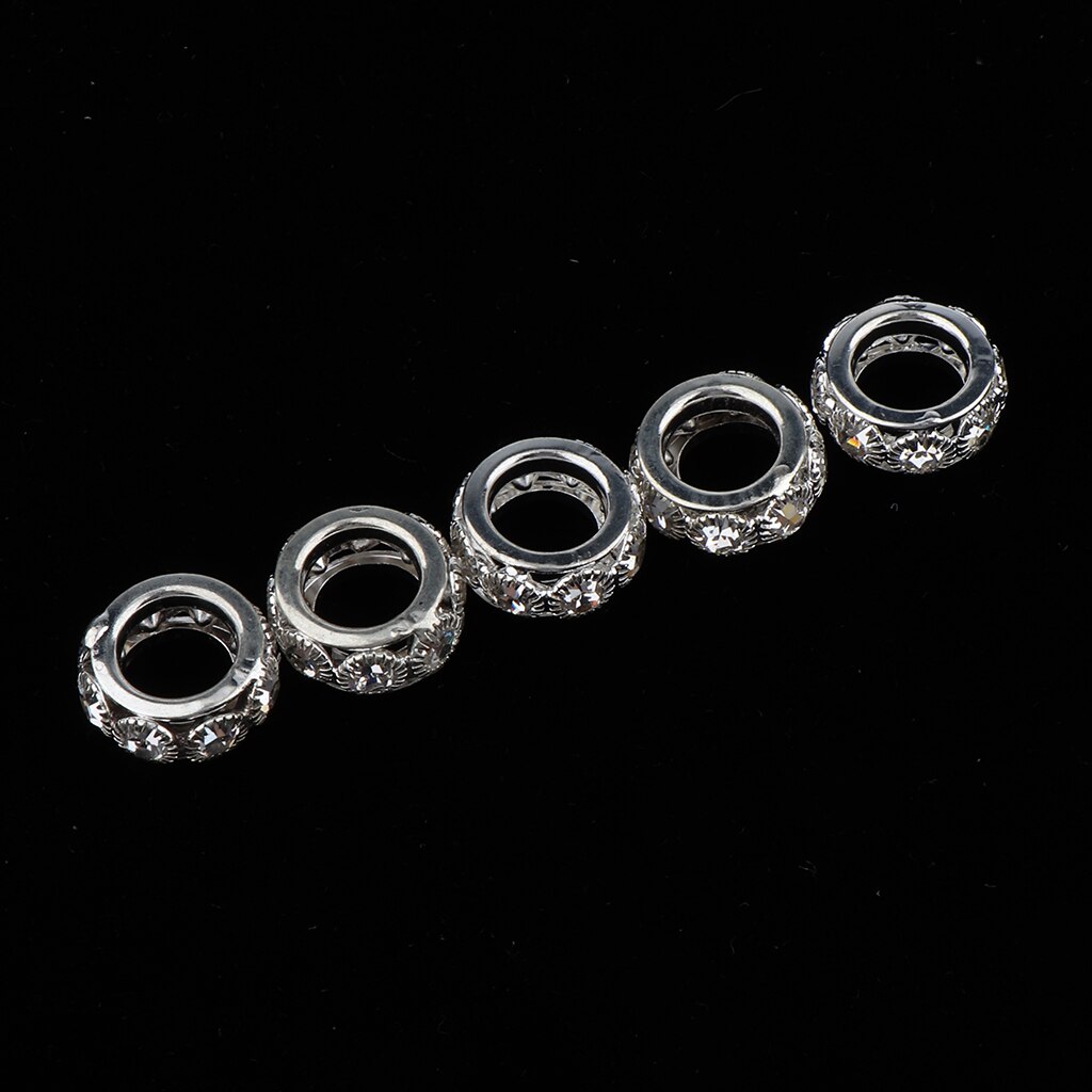 5x Dread Lock Dreadlocks Braiding Clips Metal Cuffs Hair Jewelry Decoration