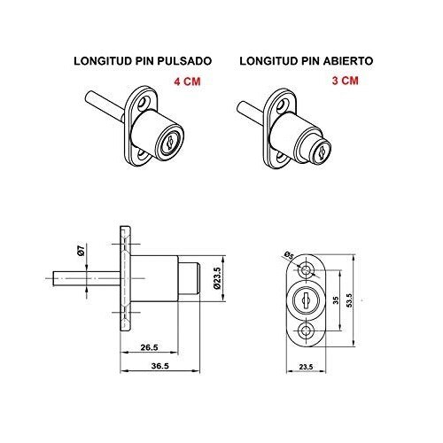 Pack 4 Seguros para ventanas correderas