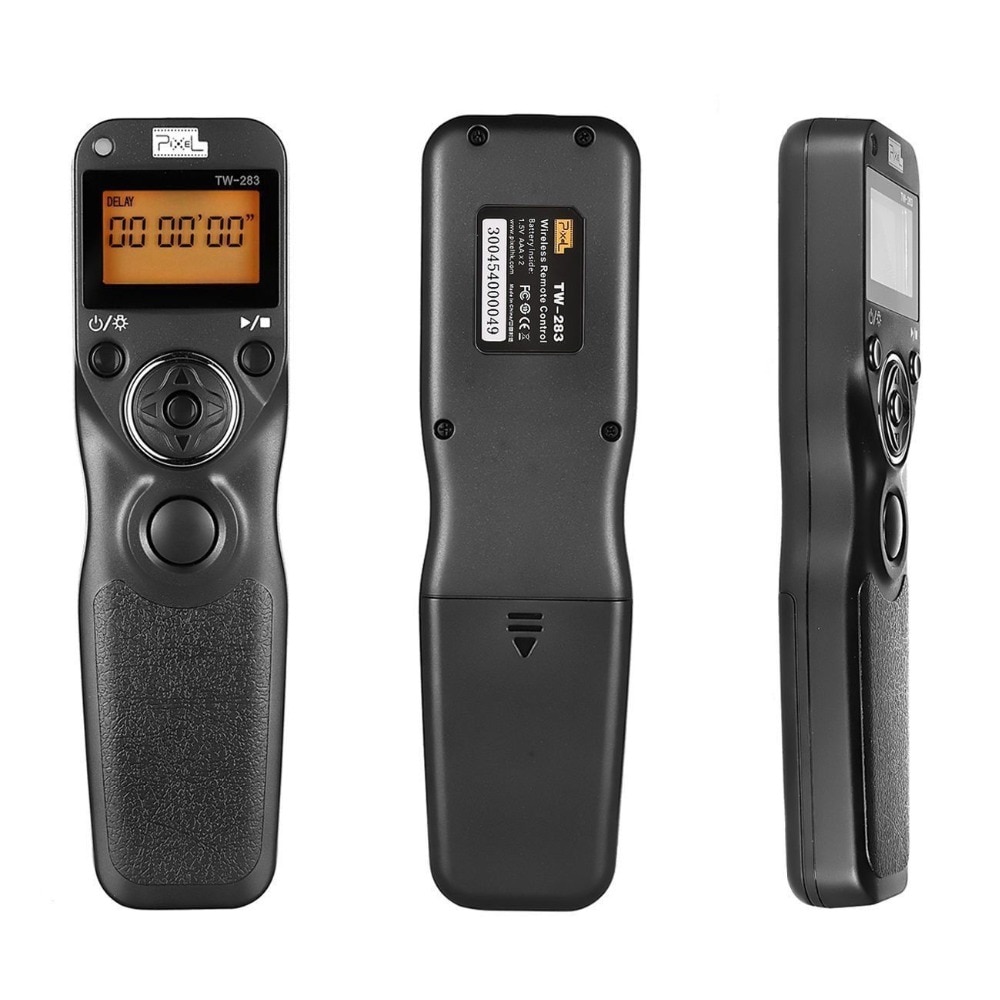 Pixel TW-283 N3 inalámbrico temporizador de Control remoto para Canon 7D 5D Mark ii 1D 6D 7D2 5D3 50D 40D 30D 10D 1D-x Cámara obturador