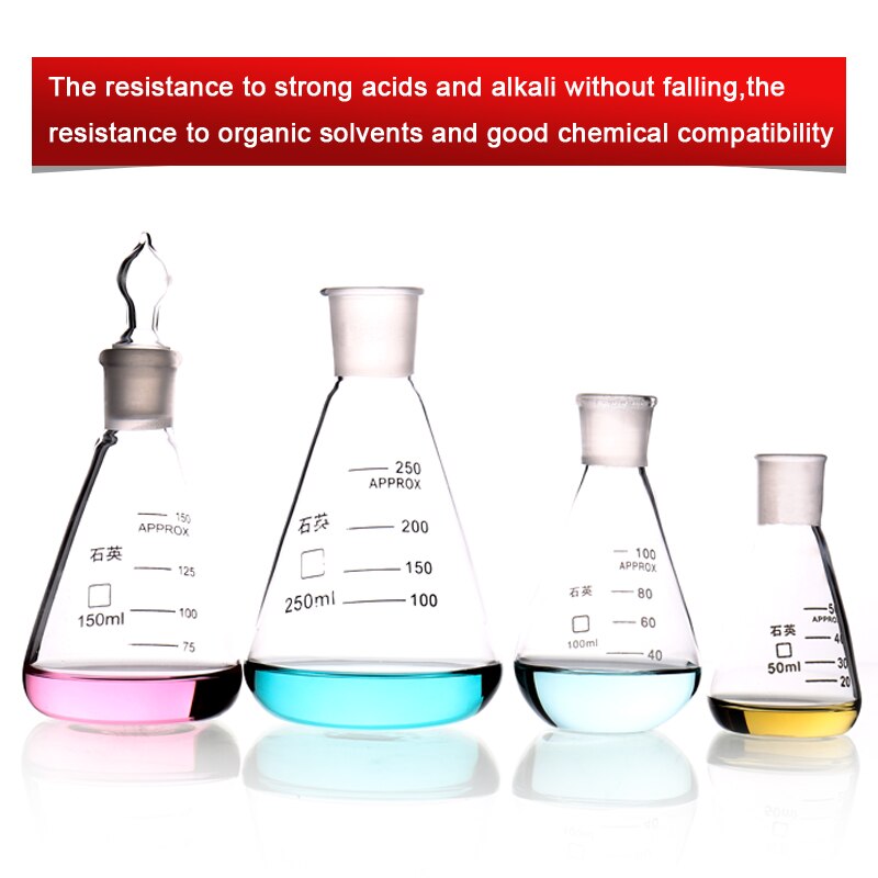 Quartz glass conical flask(100ml)