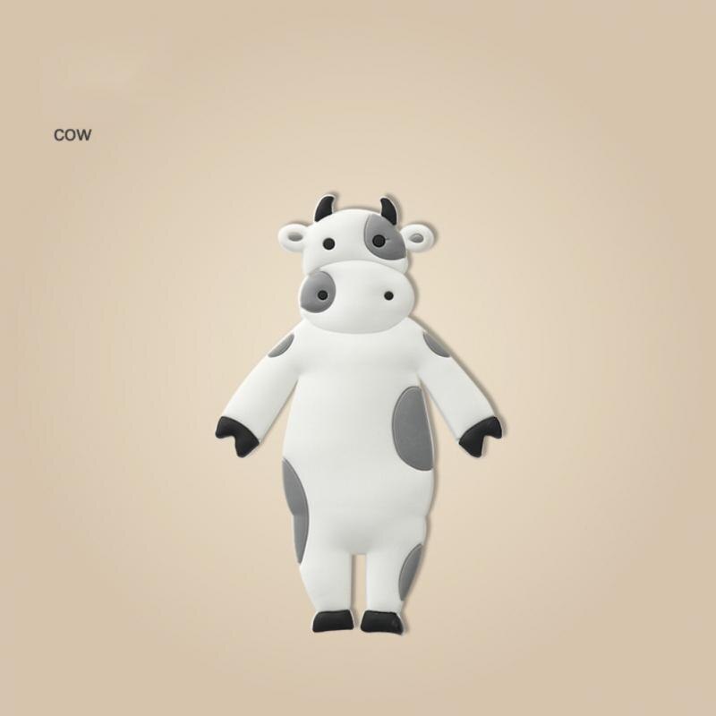 Refrigerator Magnets With Hooks Animal Magnetic Powerful Magnet Hooks Multifunctional Keys Refrigerator Hooks Cute Cow Bear: 01