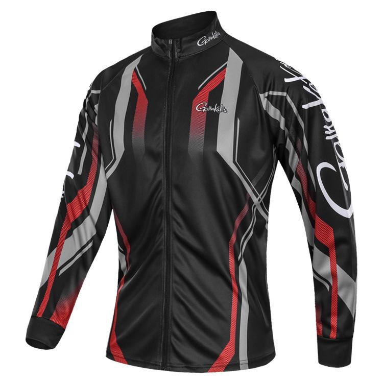 Udendørs sunline fiskeskjorter solcreme åndbar sommer efterår fiskevest hurtigtørrende anti-uv veste vandretrøje: Rød / Xxl