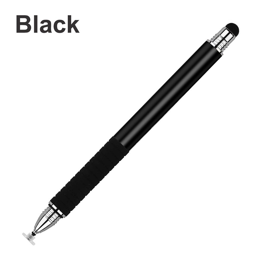 Universele 2 In 1 Stylus Pen Touch Screen Pen Voor Ipad Air Pro Samsung Xiaomi Tablet Pc Schrijven Tekening Klik potlood Voor Tablet: Black