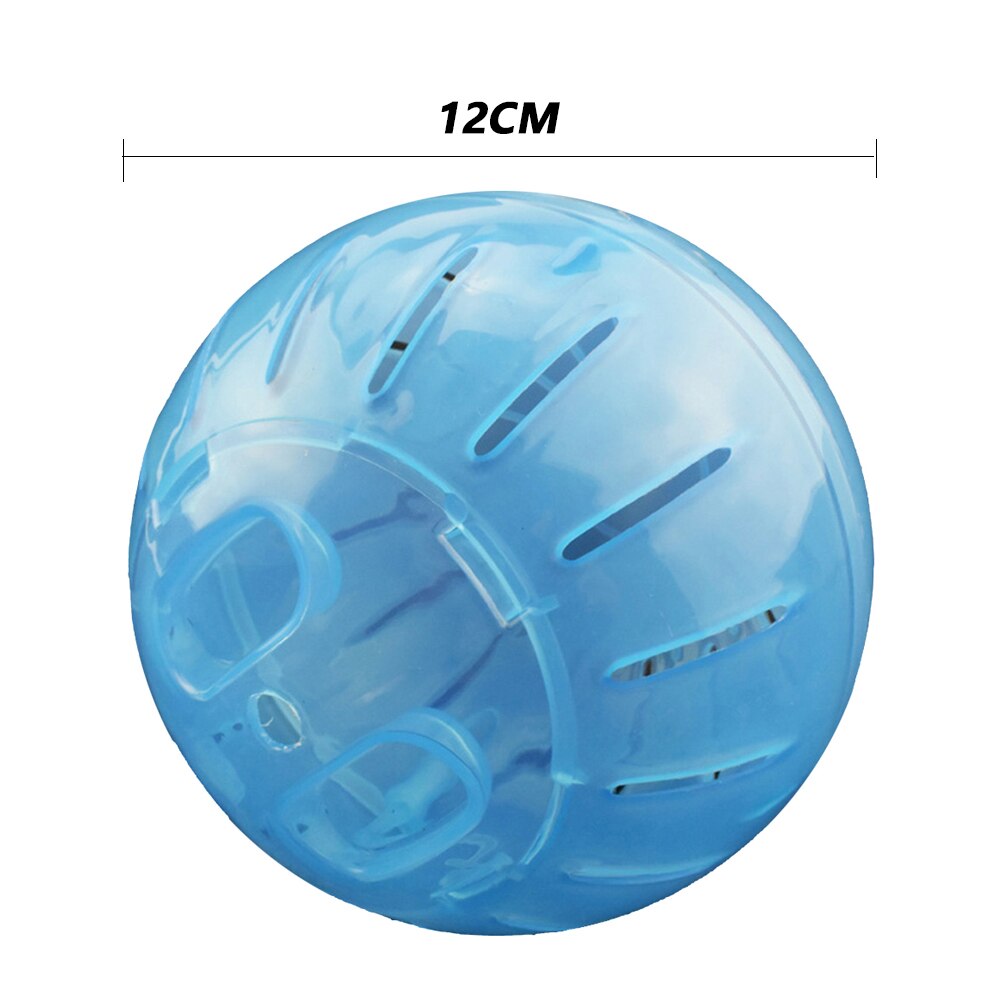 Hamster ball leker 10/12cm antistress kjæledyr trening jogging løpeballer for små kjæledyr chinchilla gnager rotte mus produkter: Blå / 12cm