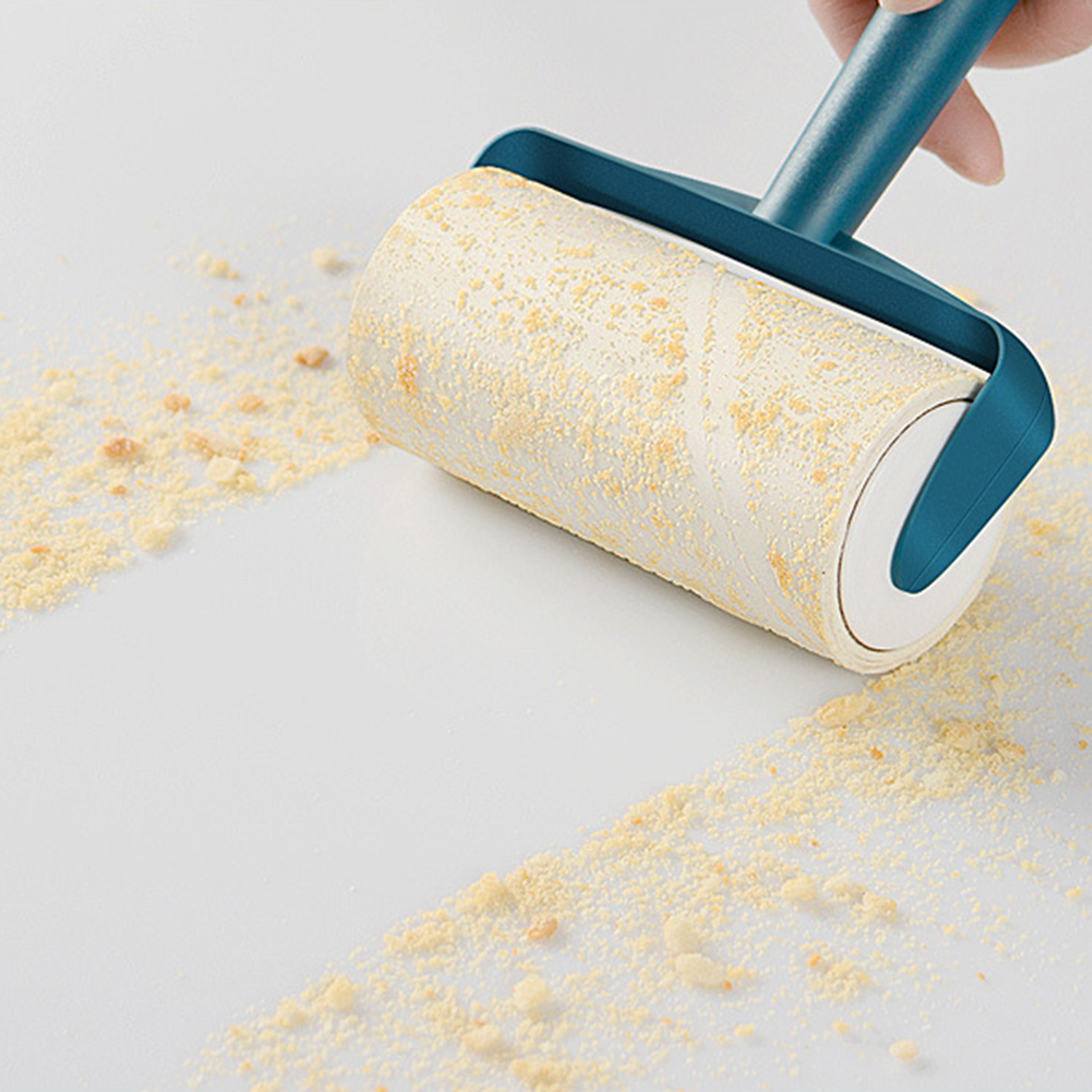 Sticky Paper Roller Super Sticky Clothes Lint Rolling Remover Sofa Fabric Pet Hair Dust Fuzz Removal Roller Cleaning Brush