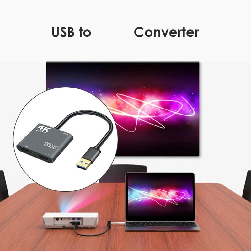 1080P 60fps Loop Out Broadcasting 4K HDMI-compatible USB3.0 Video Capture Card Conferencing Game