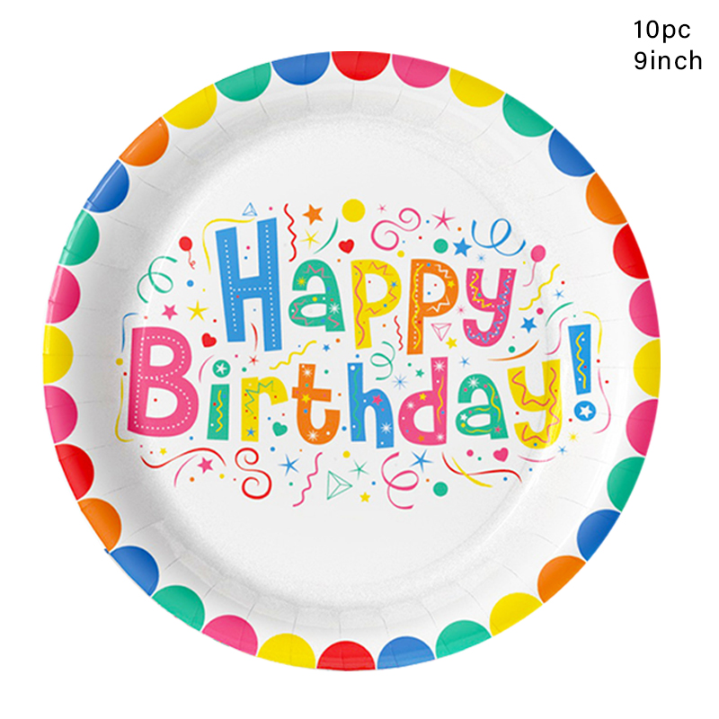 Vajilla desechable para de feliz cumpleaños, vasos de papel de colores arcoíris, platos, Decoración de mesa para niños, suministros para de primer cumpleaños para niñas: Caqui oscuro