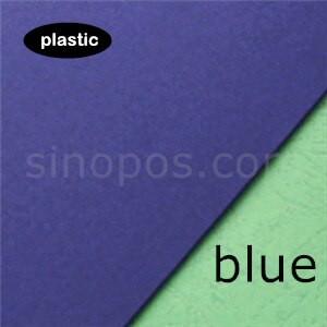 StackBook Full Cover, fabric samples cards holder textile material binding sleeve swatch stack book leather fold display binder: blue plastic / 185x235x50mm