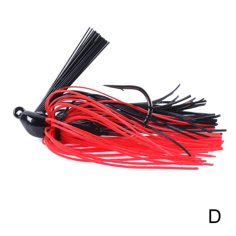 1 stk 10g spinnerbait buzzbait anti-modhage fiskelokker sort mund skæggrej gummi jig gedde fisk stor fiskebasse  p3 r 2: D