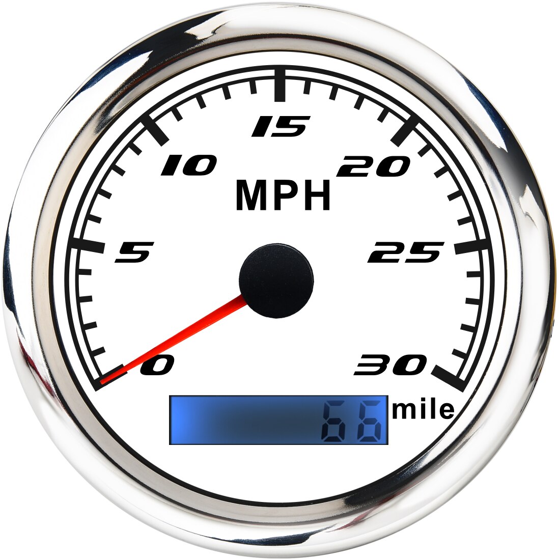Waterproof Car Boat Speedometer Gauge 316 Stainless Steel Bezel Speed Odometer 30MPH 60MPH 120MPH Without GPS Antenna