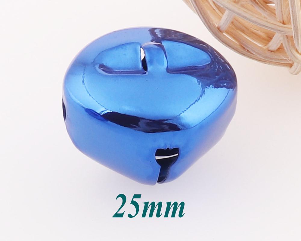 10pcs Large Metal Blue Jingle Bells Christmas bells,Dancing Bells,Durable Jingle Bells Pet Bells Cross Bells-25mm/30mm: 25mm