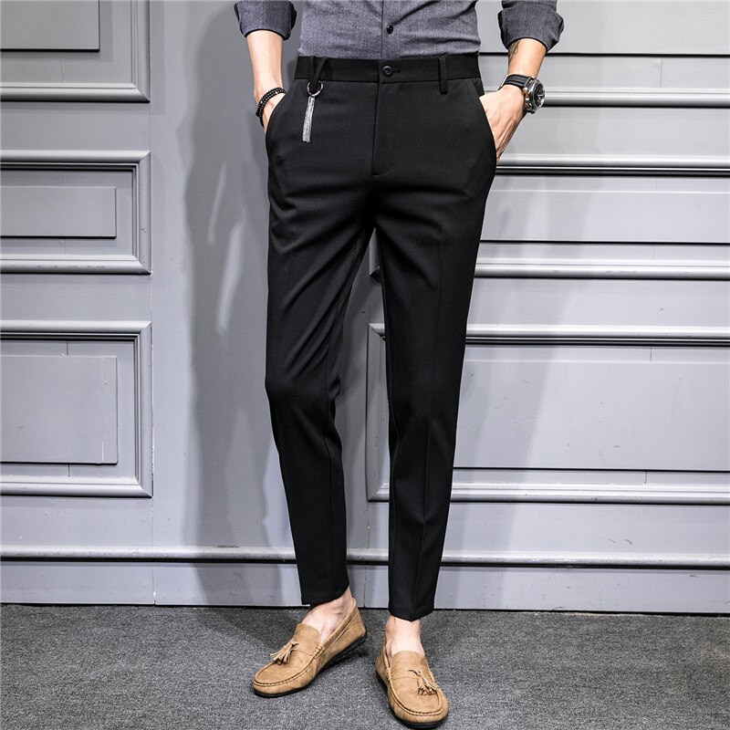 Lente en herfst tiener heren pantalon slanke herenbroek herfstbroek heren 28 29 30 31 32 33 34 36