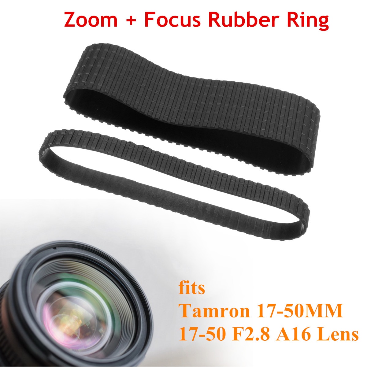 Voor Focus Zoom Grip Rubber Ring Vervangen Set Voor Tamron 17-50 MM 17-50 F2.8 A16 Lens