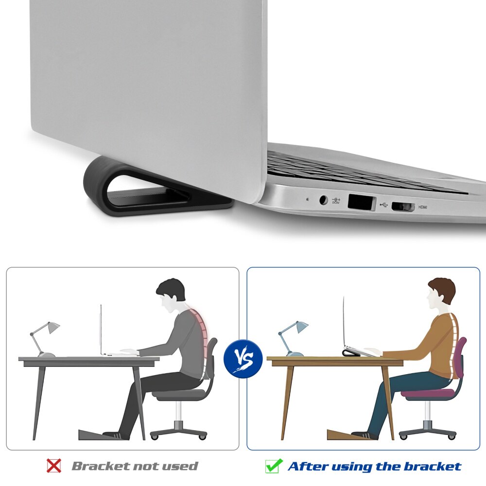 2Pcs Universal Laptop Computer Keyboard Stands Portable Notebook Elevation Riser Support Computer Keyboard Riser Office supplies