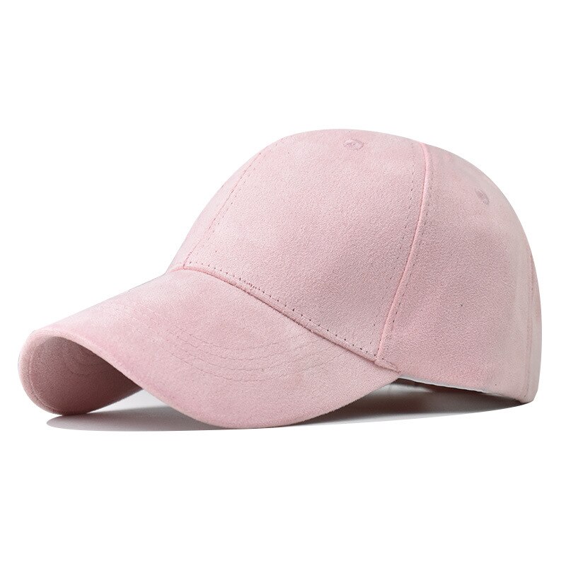 FS 2022 Grün Gelb Luxus Wildleder Baseball Hütte Für Männer Frühjahr Wilde schlicht Frauen Kappe Gekrümmten Traufe Warme Gesicht Kappen gorras hombre: Rosa Baseball Deckel