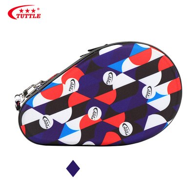 Tuttle Mode Multicolor Patroon Tafeltennis Racket Case Verdikte Duurzaam Ping Pong Bat Paddle Bag Hard Throwproof Draagbare