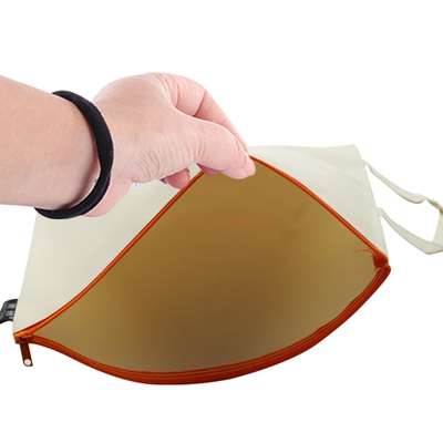 1 pcs Document bag canvas A4 student tote bag book bag single-layer tuition bag information storage work bag tuition bag