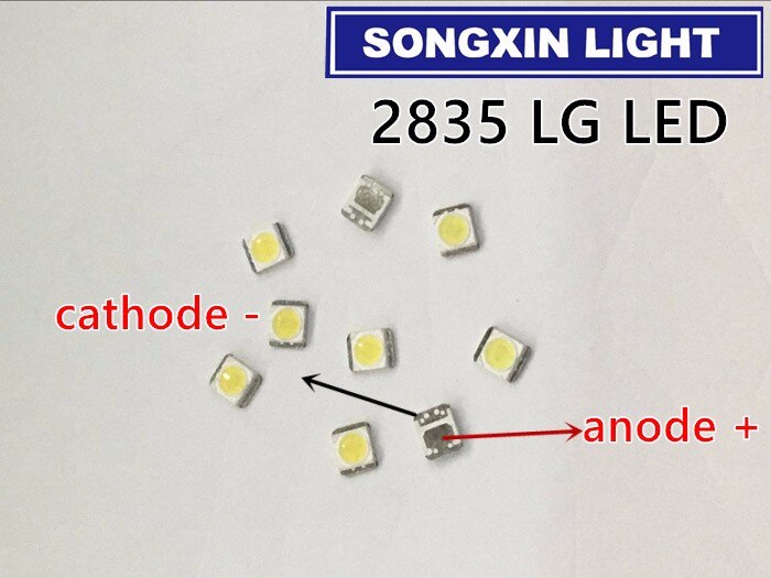 Retroiluminación LED LG Innotek, 110 Uds., 1210 3528 2835 1W 100LM, iluminación LCD trasera para TV, aplicación de televisión