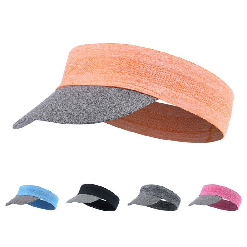 Outdoor Sport Sun Visor Breathable Elastic Sports Visor Cap Ultralight Quick Dry Golf Tennis Running Hat