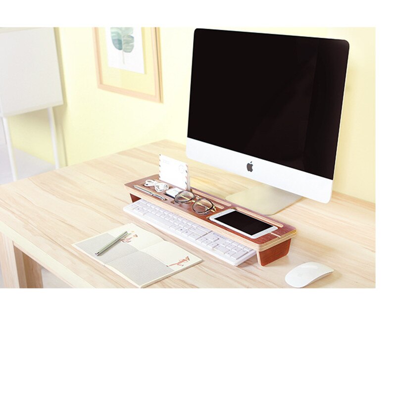 Desk Storage Shelf Office Supplies Desktop Organizer Storage Rack Phone Keyboard Storage Pen Shelf Partition Rack