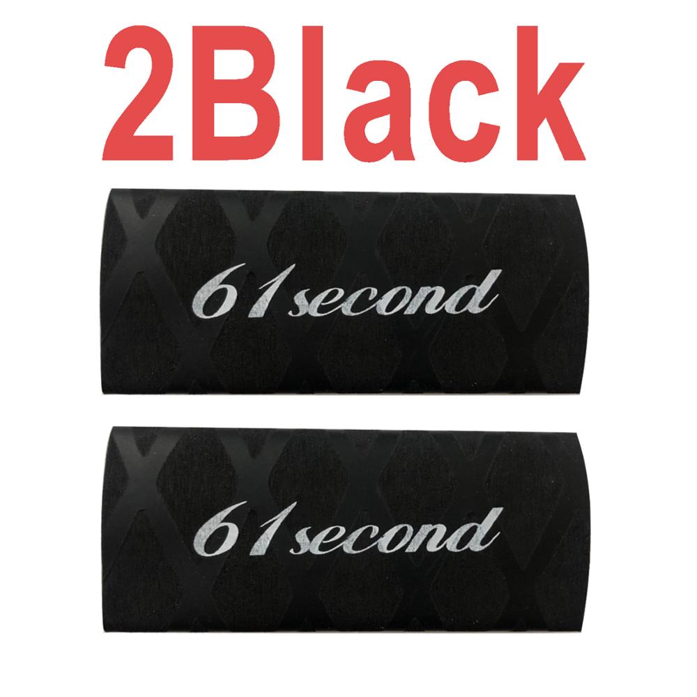 2Pcs 61 Tweede Overgrip Voor Tafeltennis Racket Handvat Tape Warmtekrimpbare Ping Pong Set Bat Grips Zweetband accessoires: 61s 2Black