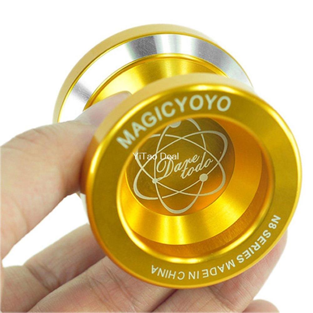 Yoyo Bal Gloden Magic YoYo N8 Durven Niet Aluminium Professionele Jojo Speelgoed