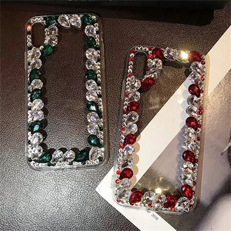 Szkło kryształowe etui z kryształem górskim dla Xiaomi Redmi 8 8A przypadki kolorowe Shinny szklany kamień Cobar wyczyść Telefon Kilifi Funda Coque