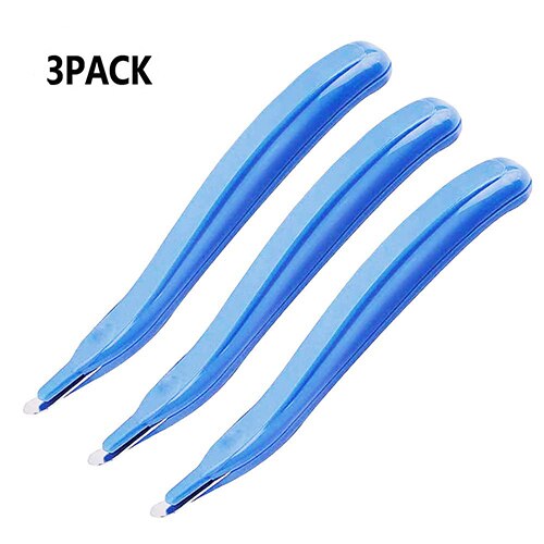3 Pcs Staple Remover Magnetic Easy Staple Removers Tool Staple Puller Remover Staple Pullers For Office Suppliers: Blue