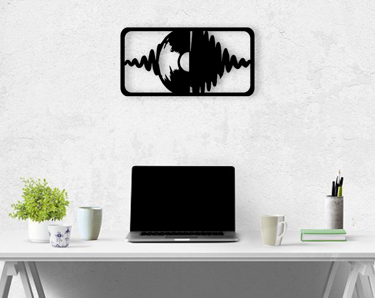 Bk Thuis Plaque Houten Wanddecoratie Moderne Handig Betrouwbare Decoratie Eenvoudige Koele Zwarte Kleur: Default Title