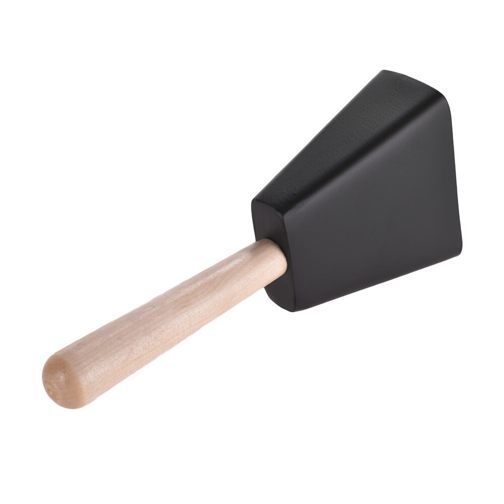 Metal Cowbell with Wooden Handle Mallet Percussion Instrument